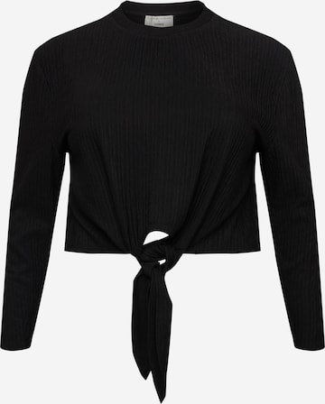 Guido Maria Kretschmer Curvy Shirt 'Ina' in Black: front