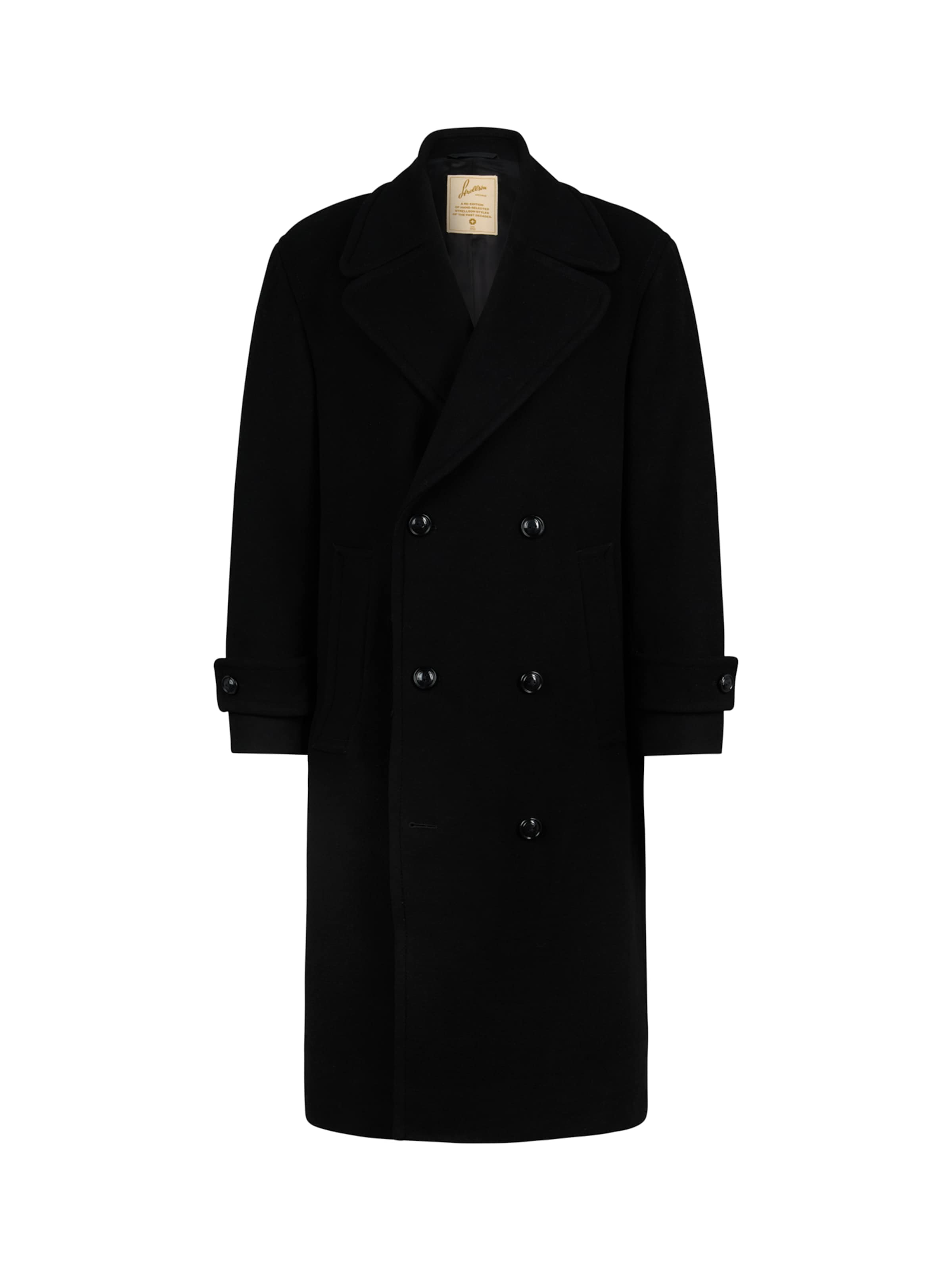 STRELLSON Between-Seasons Coat in Black: front