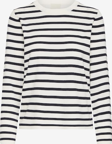 Pull-over 'LULS' ICHI en blanc : devant
