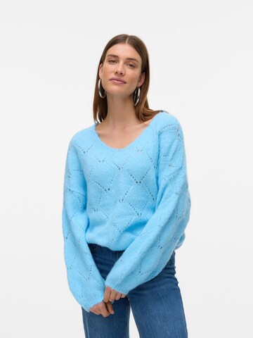 VERO MODA Trui 'VMNOVAH' in Blauw: voorkant