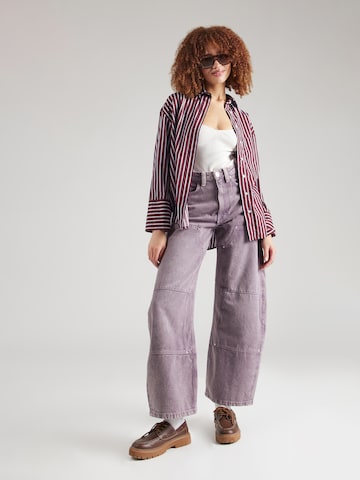Monki - Ropa ancha Vaquero en lila