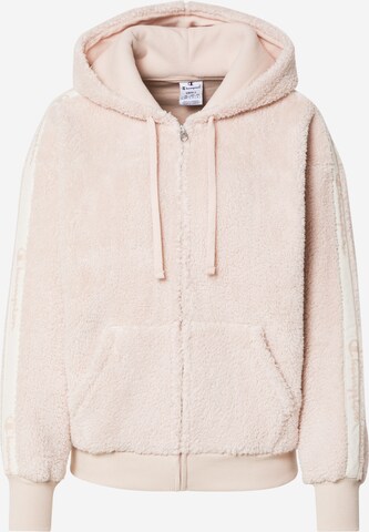 Champion Authentic Athletic Apparel Fleece jas in Roze: voorkant
