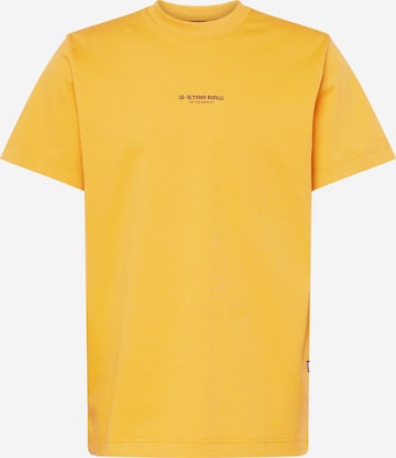 G-Star RAW - Camisa em amarelo: frente