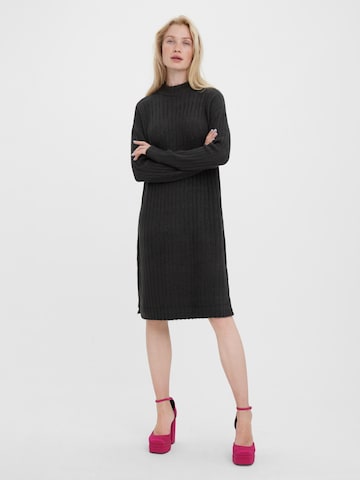 VERO MODA Knitted dress 'LULU' in Grey: front