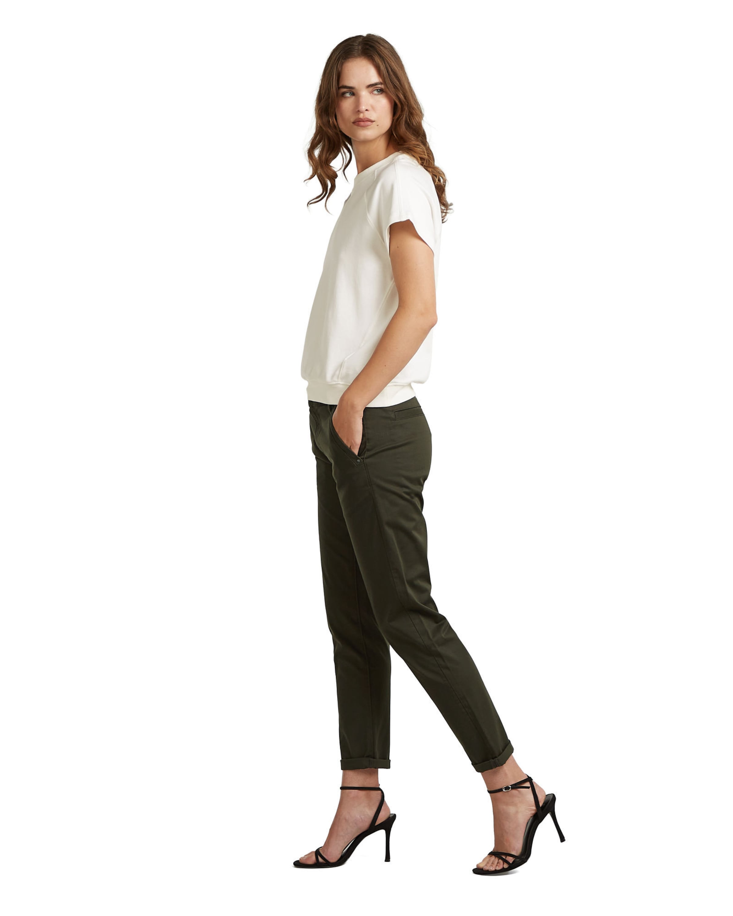 G-STAR Loosefit Chino 'Kate' in Grijs