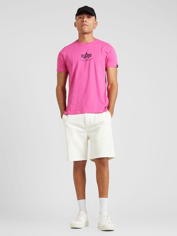 ALPHA INDUSTRIES T-Shirt in Pink
