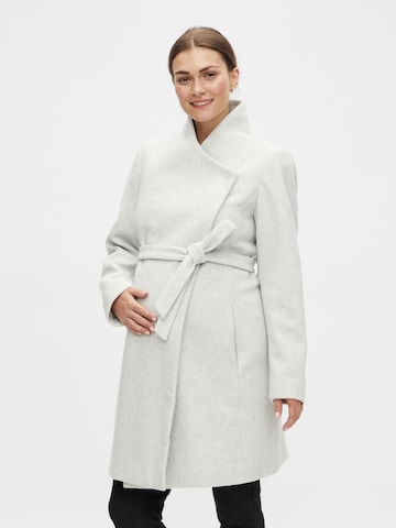 MAMALICIOUS Between-Seasons Coat 'Rox' in Grey: front