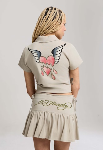 Ed Hardy Футболка 'Broken Heart' в Зеленый: спереди
