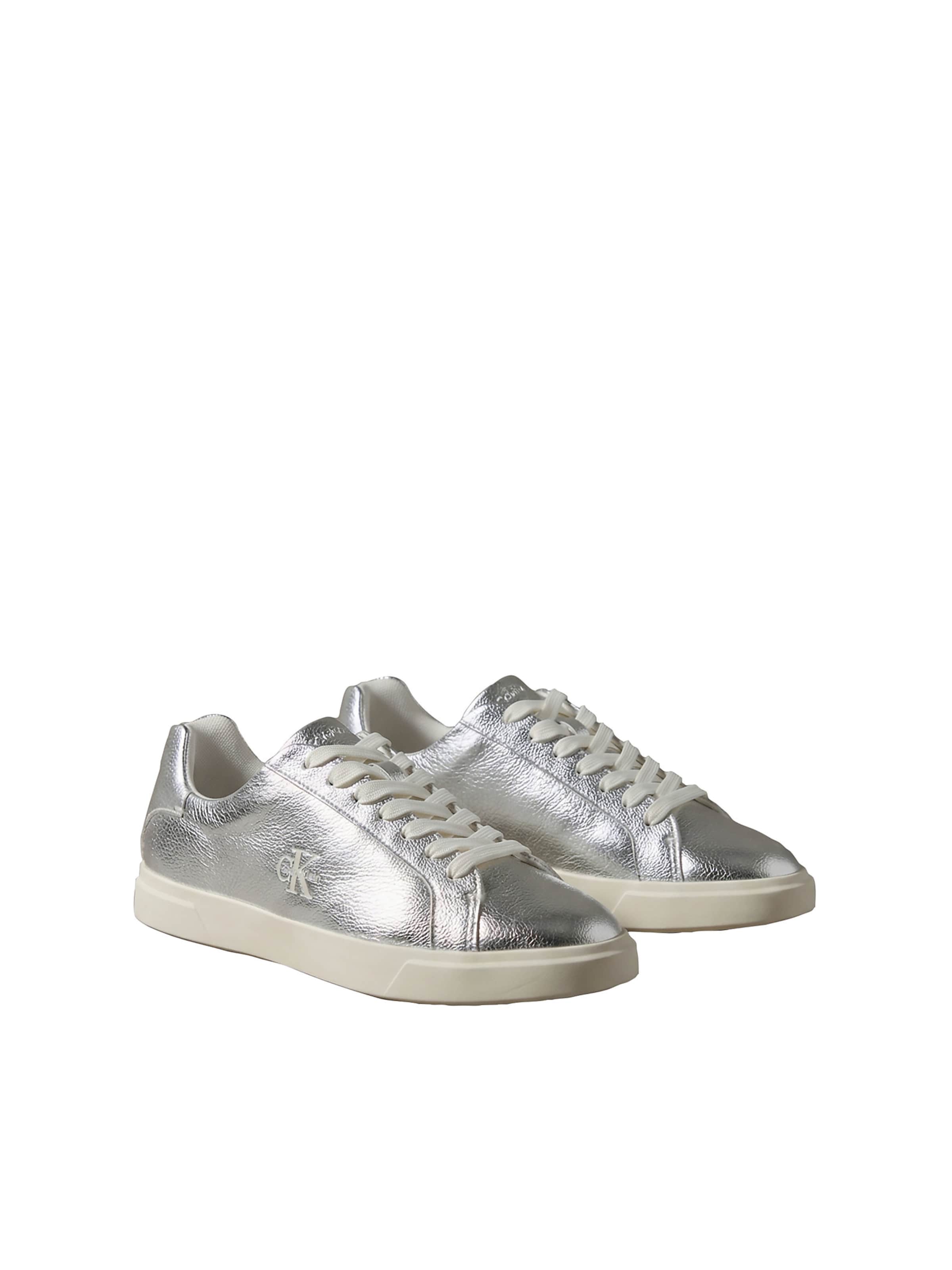 Calvin Klein Regular Platform trainers in Silver