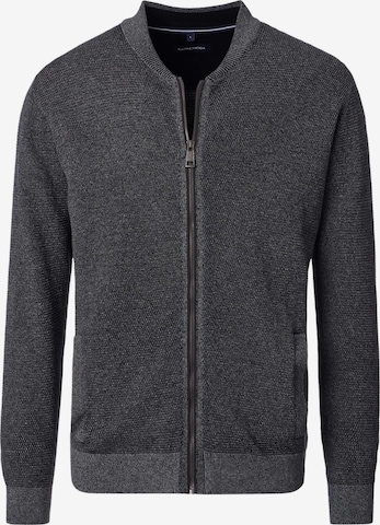 CASAMODA Strickjacke 'Basic' in Grau: Vorderseite