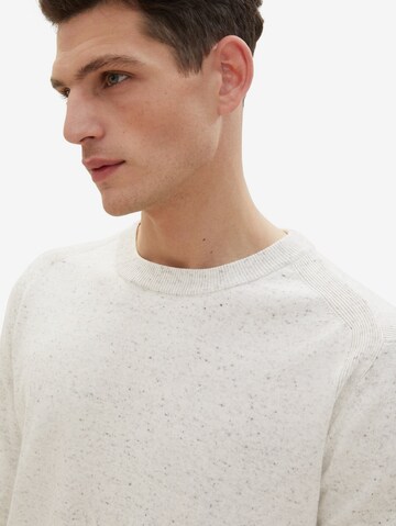 TOM TAILOR Sweater in White