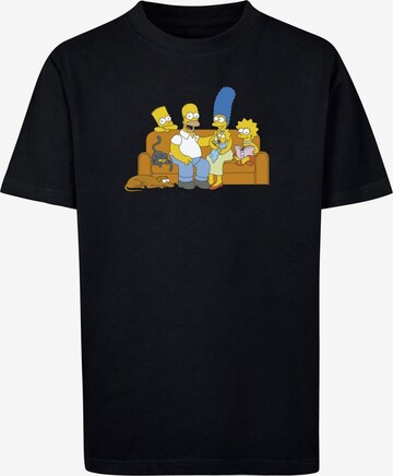 ABSOLUTE CULT T-Shirt 'Simpsons- Family' in Schwarz: predná strana