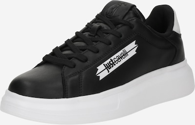 Just Cavalli Matalavartiset tennarit 'FONDO URSA DIS. 2' värissä musta / valkoinen, Tuotenäkymä