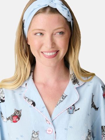 PJ Salvage Pyjama ' Flannels ' in Blauw