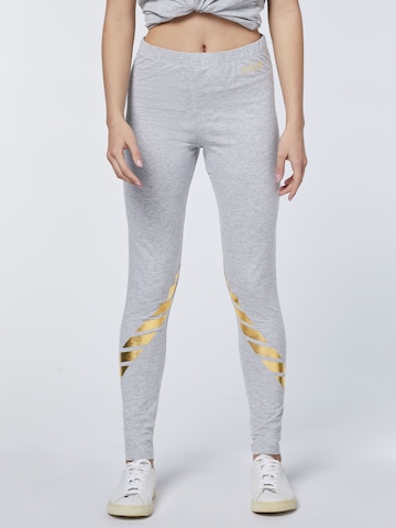 UNCLE SAM Slim fit Leggings in Grey: front