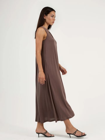 Busem Dress in Brown