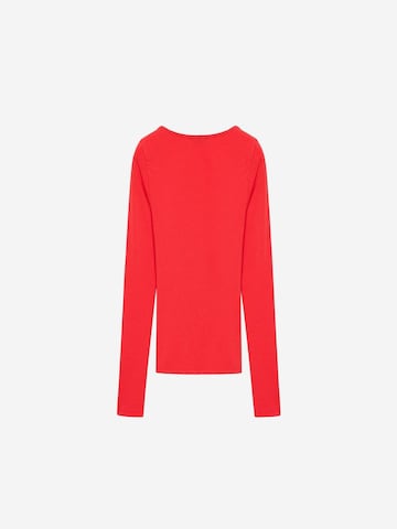 Dilvin - Blusa 'Blusen' em vermelho