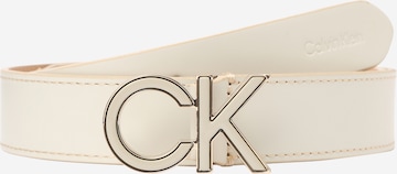 Calvin Klein Opasek – béžová: přední strana