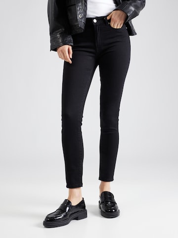 HUGO Skinny Jeans '932' in Zwart: voorkant