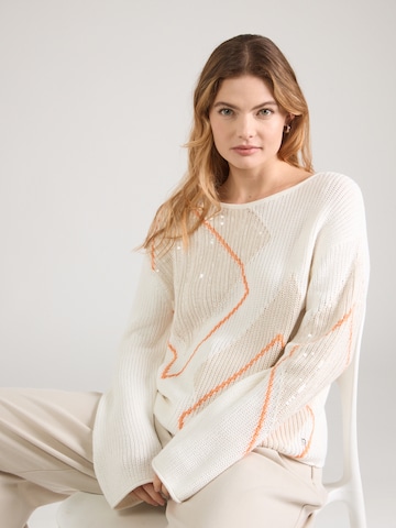 monari Pullover in Weiß: Vorderseite