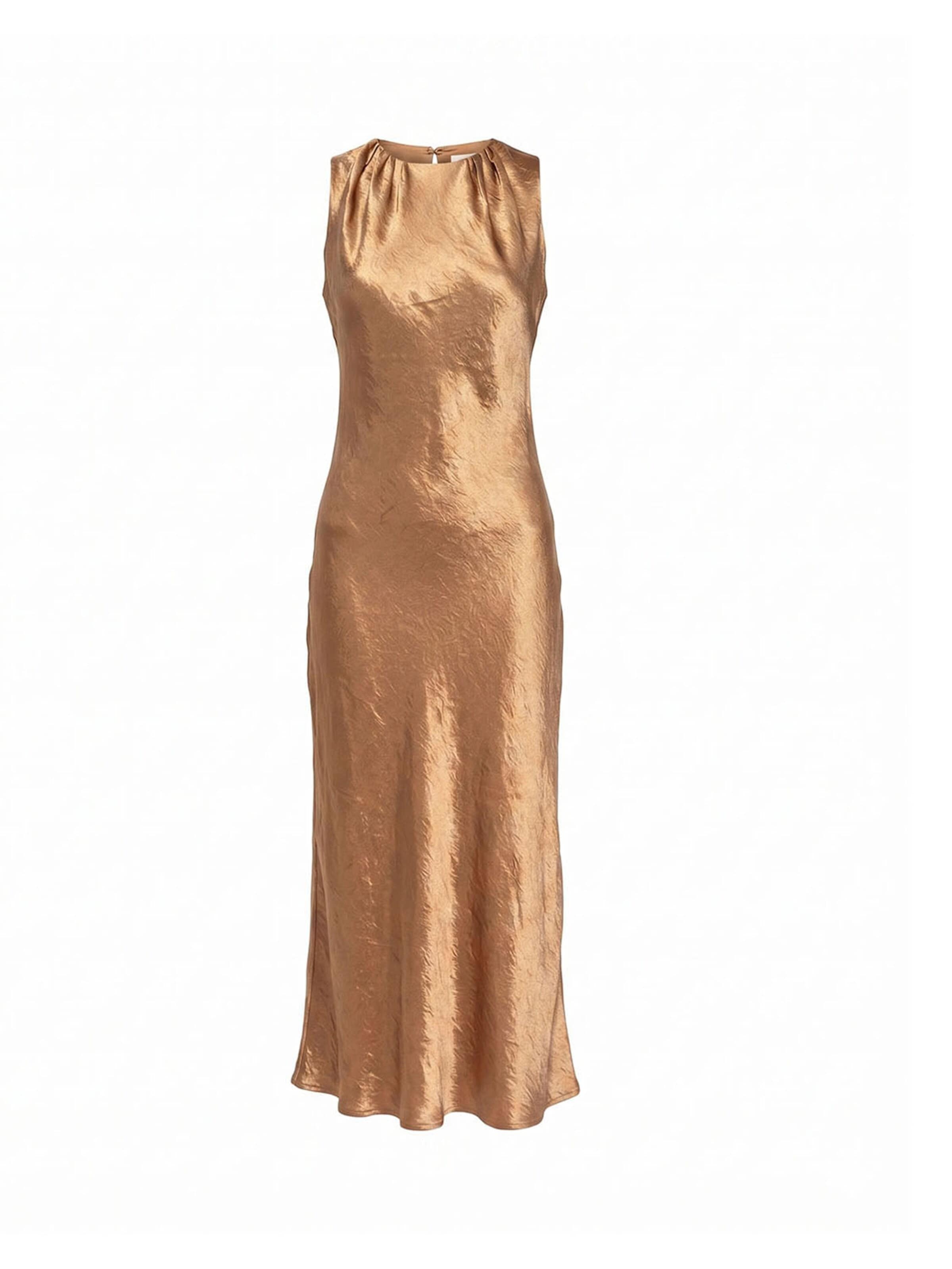 Tantra - Vestido de gala en oro: frente