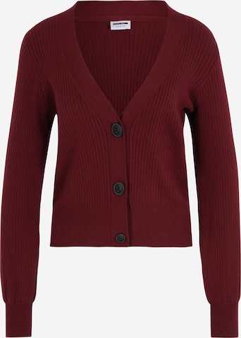 Noisy May Petite Knit Cardigan 'Ship' in Red: front