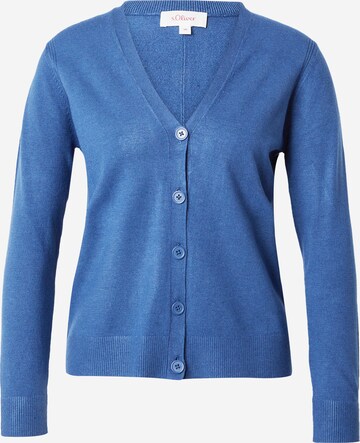 s.Oliver Knit cardigan in Blue: front