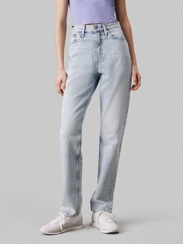 Calvin Klein Jeans Slimfit Jeans 'Authentic' in Blauw: voorkant