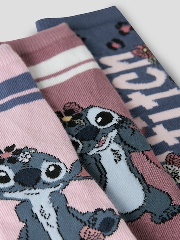 NAME IT Ponožky 'NMFJINEA STITCH' - Modrá