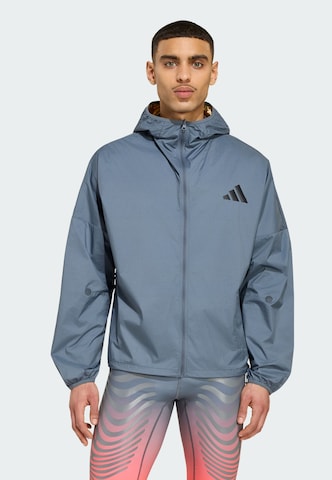 Veste de sport 'Adizero Blaze' ADIDAS PERFORMANCE en bleu : devant