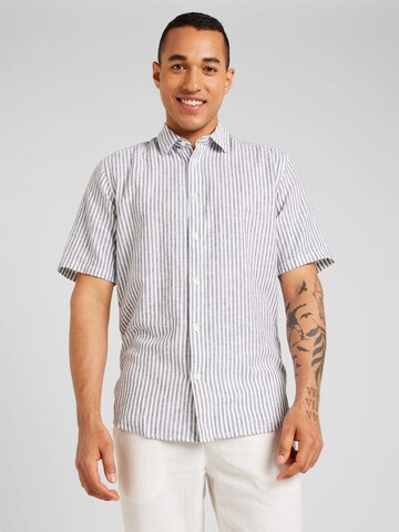 Coupe slim Chemise 'CAIDEN' Only & Sons en gris : devant