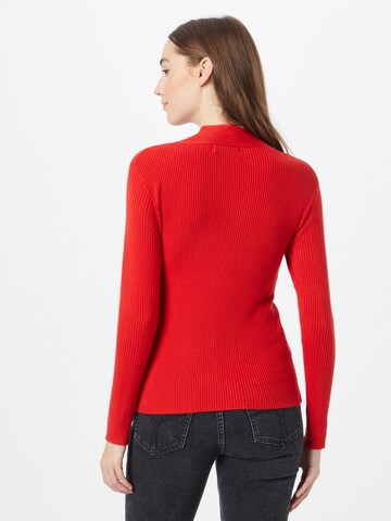 Warehouse Sweter w kolorze czerwony