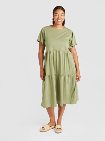 EVOKED Dress 'SUMMER' in Green: front