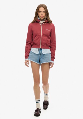 Superdry Sweatvest 'Essential' in Rood
