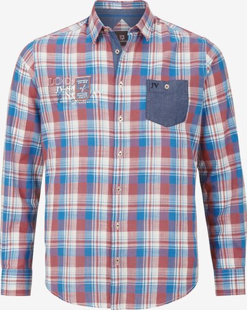 Jan Vanderstorm Comfort fit Button Up Shirt 'Berse' in Blue: front