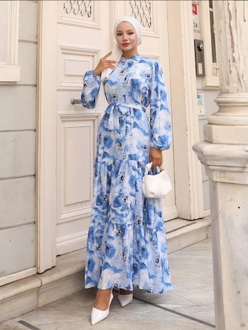 Bigdart - Vestido em azul: frente