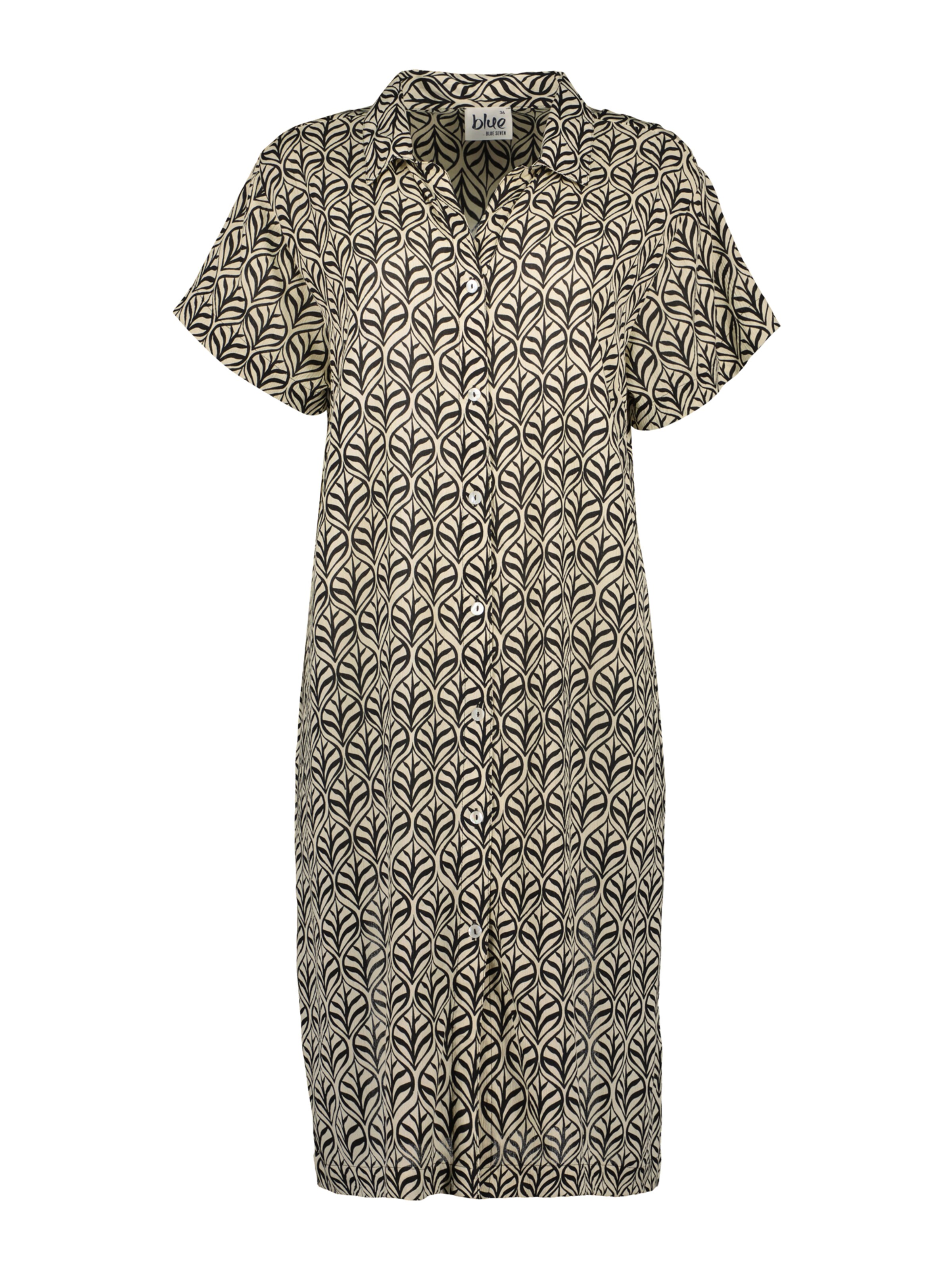 Robe-chemise BLUE SEVEN en noir : devant