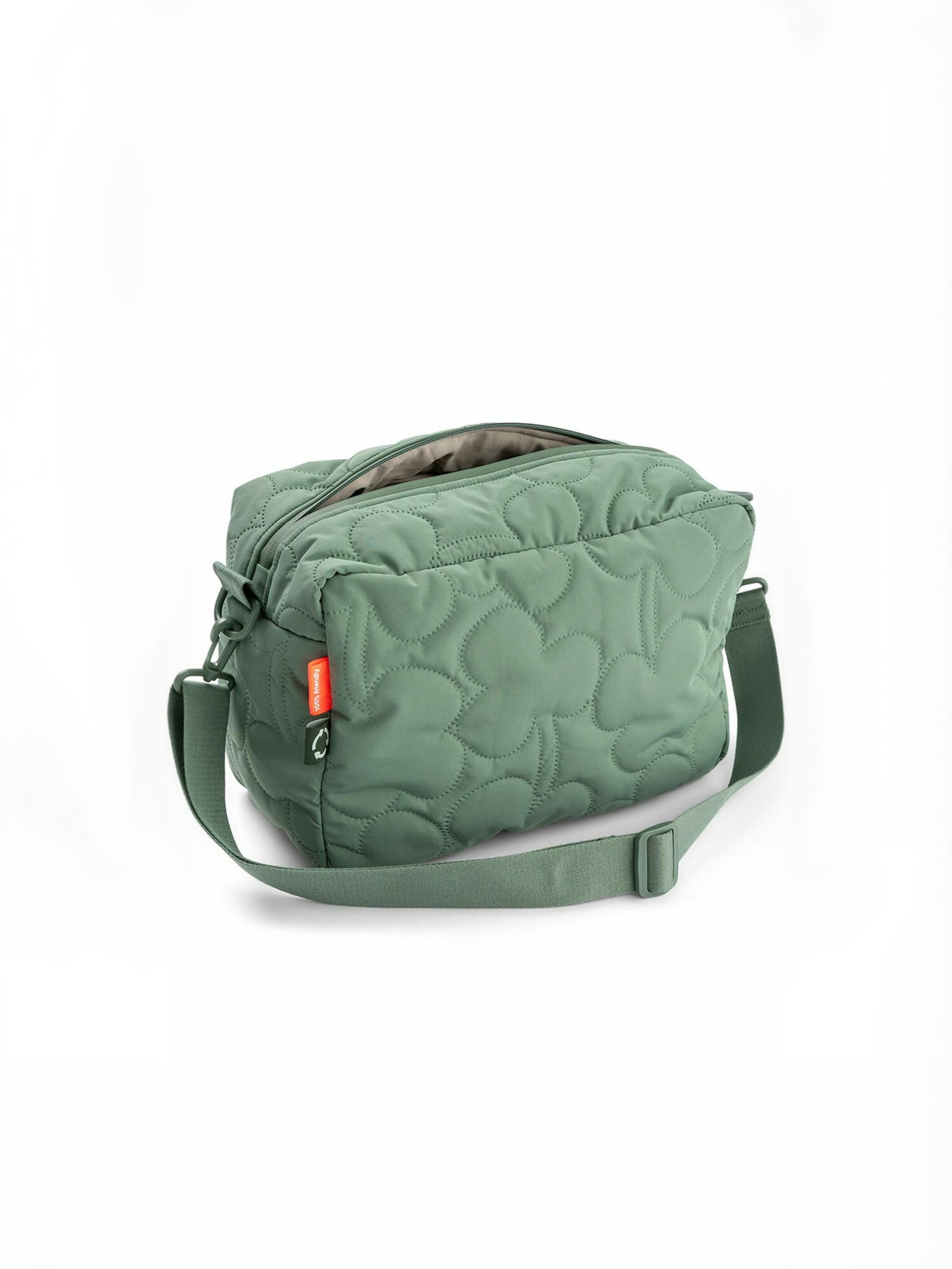 Done by Deer - Mala ' Quilted ' em verde: lateral