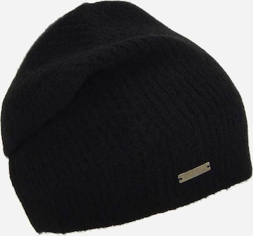 Seeberger Beanie 'Mütze' in Black: front