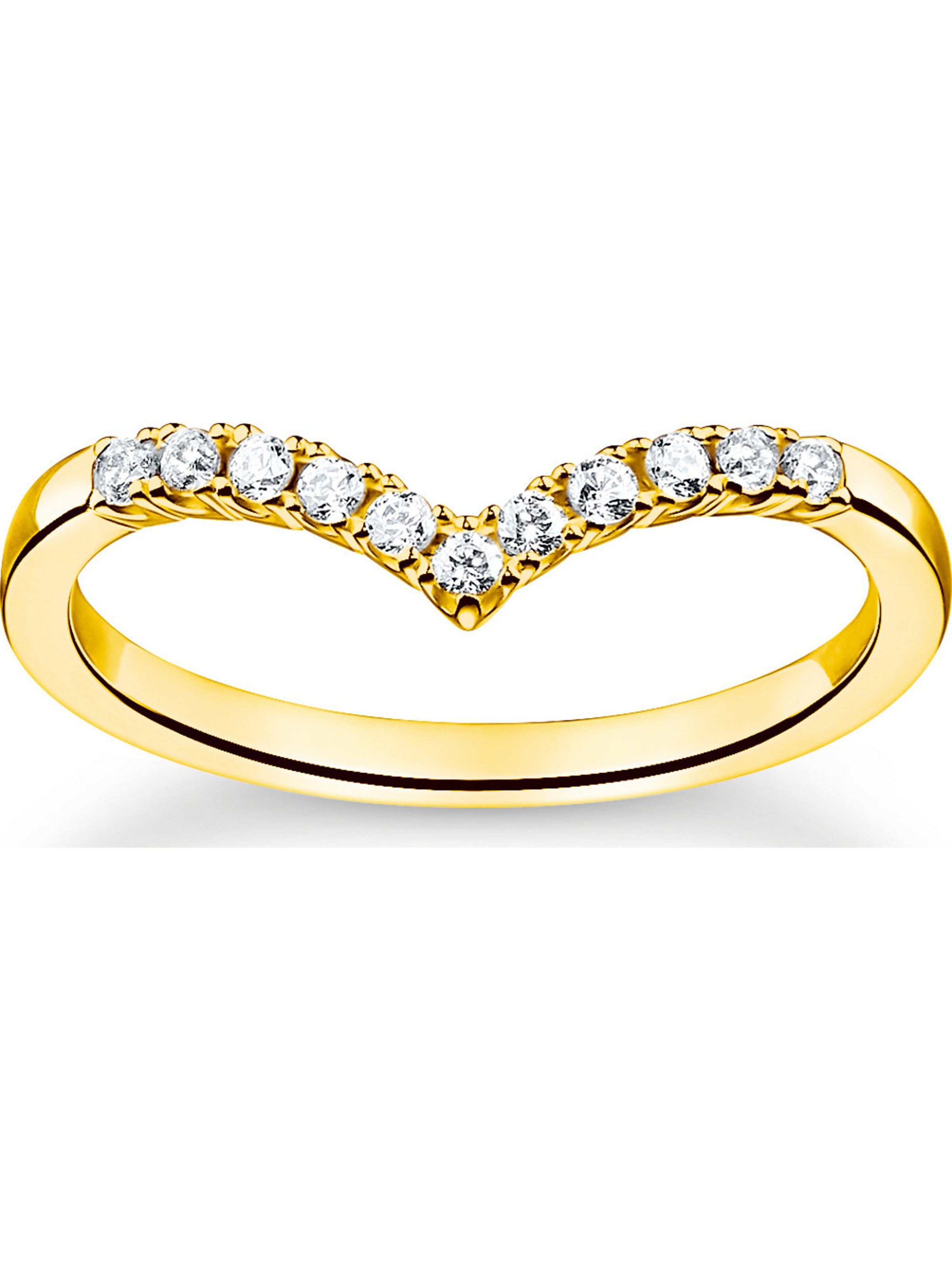 Thomas Sabo Ring in Gold: Vorderseite