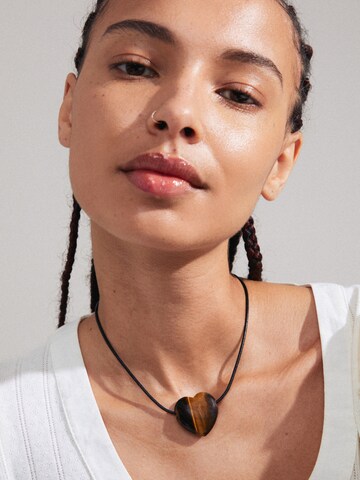 Pilgrim Necklace 'Stay' in Black