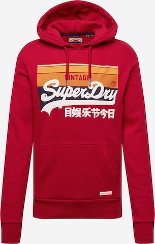 Superdry Mikina – červená: přední strana