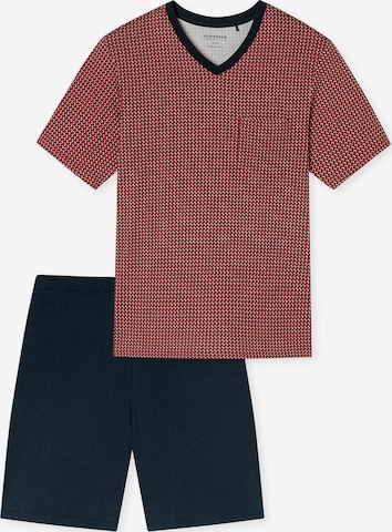 Pyjama court 'Comfort Nightwear' SCHIESSER en bleu : devant