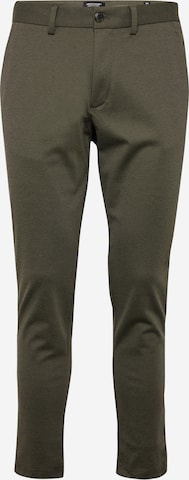 Coupe slim Pantalon chino 'MARCO ' JACK & JONES en vert : devant