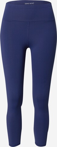 ESPRIT Skinny Workout Pants in Blue: front