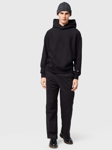 Champion Reverse Weave Regular Trousers 'Hem' in Black