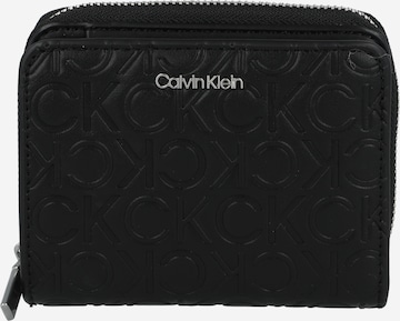 Calvin Klein Portemonnee in Zwart: voorkant