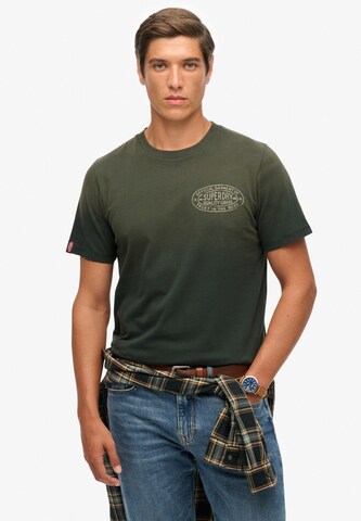 Superdry Shirt in Groen: voorkant