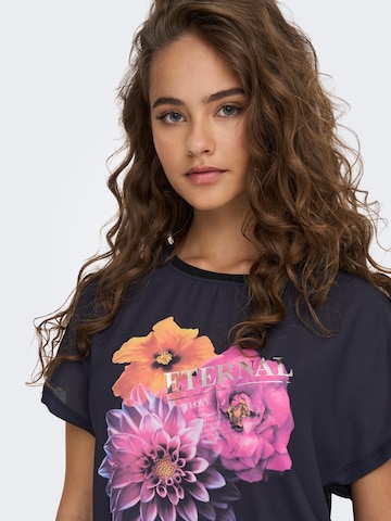 ONLY T-Shirt 'Flora' in Schwarz