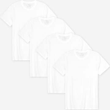 DANISH ENDURANCE Shirt 'Ease Crew' in Wit: voorkant